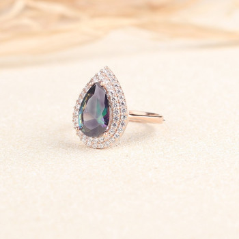 خاتم فضة خالص #735