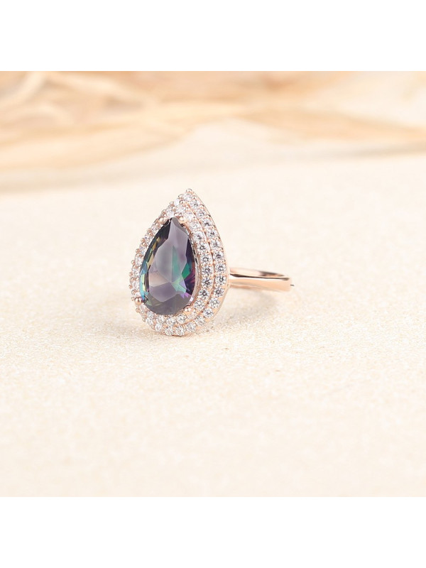 خاتم فضة خالص #735