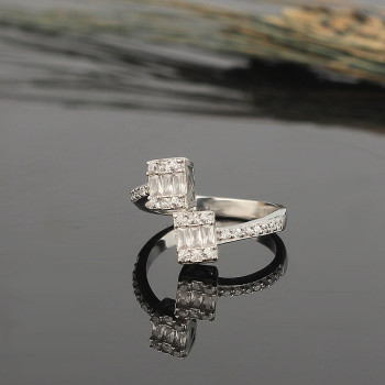 خاتم فضة خالص #408