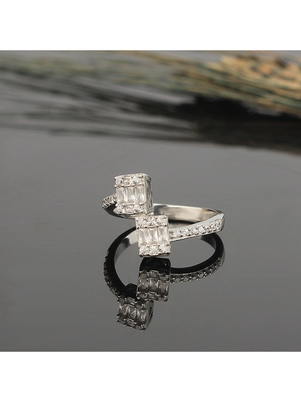 خاتم فضة خالص #408