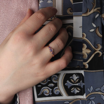 خاتم فضة خالص #409 