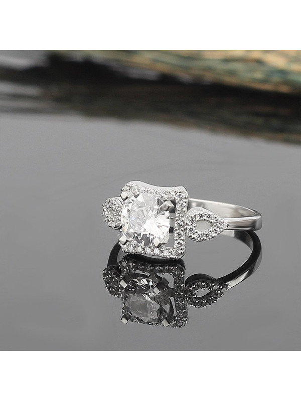 خاتم فضة خالص #406