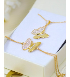  طقم اسوارة وسلسال الفراشة #421