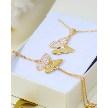  طقم اسوارة وسلسال الفراشة #421 