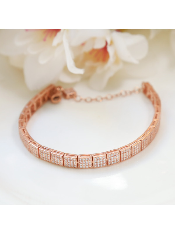  اسوارة فضة بزركون #1011