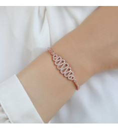 اسوراة التاج فضة خالص مرصع كريستال #476