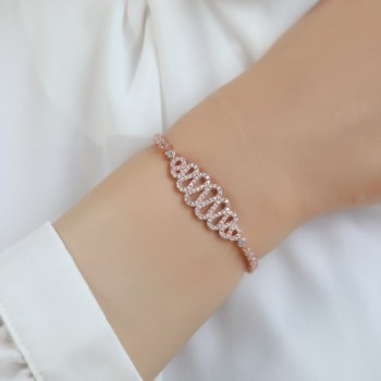 اسوراة التاج فضة خالص مرصع كريستال #476 