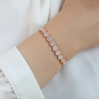 إسوارة بيت النحل فضة خالص #477 