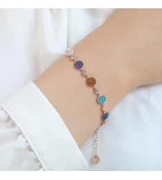 اسوراة ملون فضة خالص #475