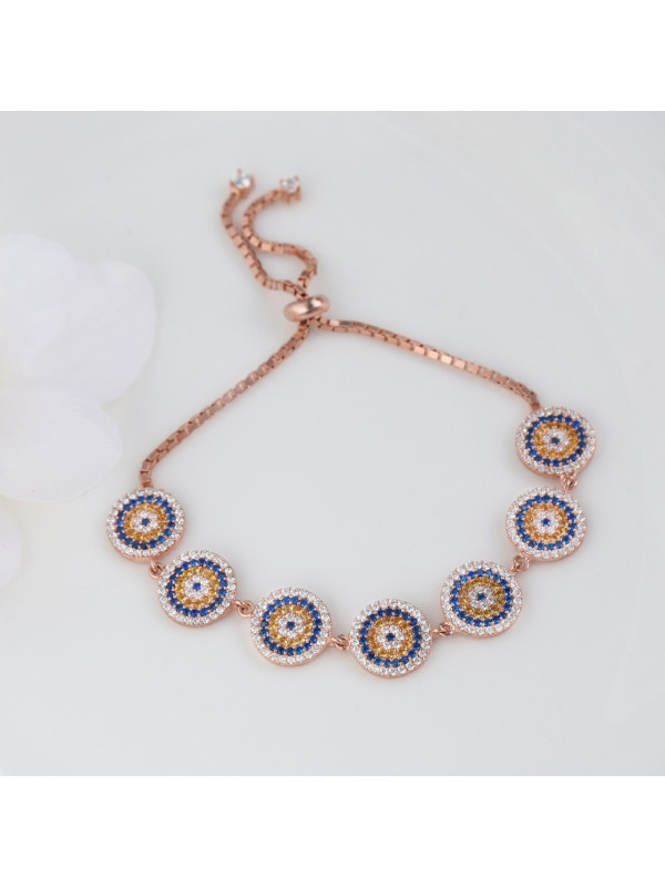 اسوارة فضة بدوائر #928