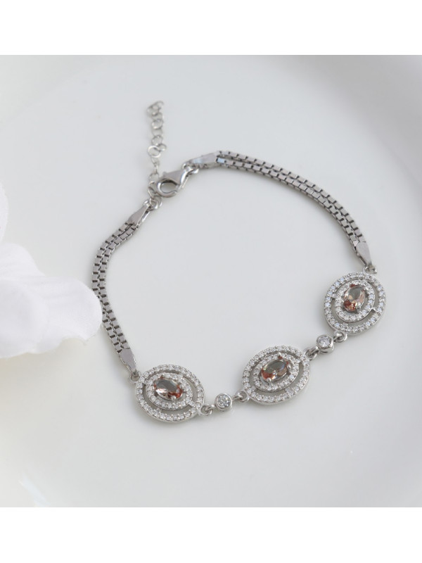  اسوراة فضة بحجر #931