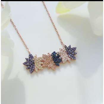 سلسال الورود فضة خالص #720