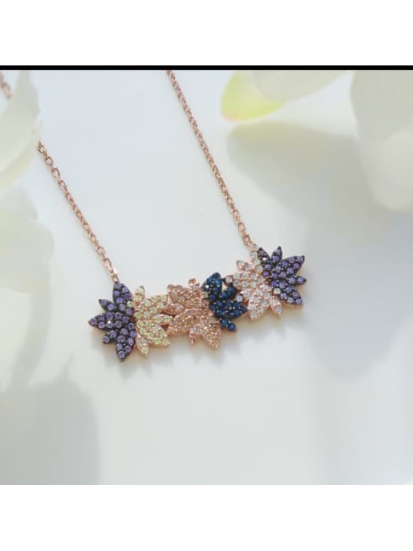 سلسال الورود فضة خالص #720