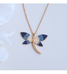 سلسال الفراشة فضة خالص #965