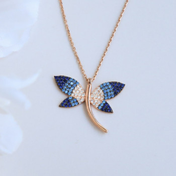 سلسال الفراشة فضة خالص #965