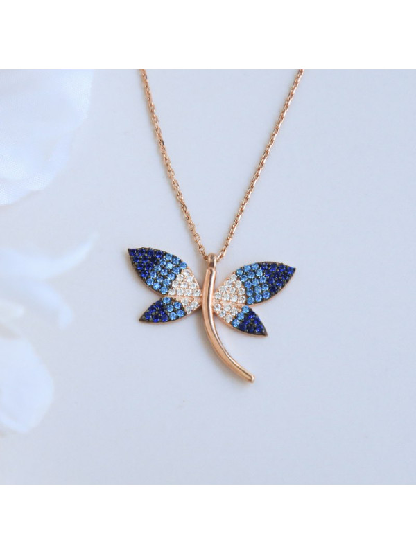 سلسال الفراشة فضة خالص #965