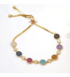 اسوراة ملون فضة خالص #475