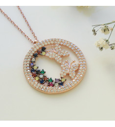 سلسال الفراشة فضة خالص #790