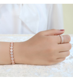 طقم اسوارة وخاتم  فضة خالص  #508