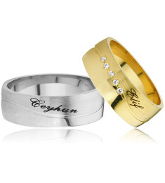 خاتم كبلز فضة خالص مرصع كريسال # 513