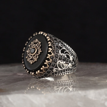  خاتم أونيكس فضة #810 