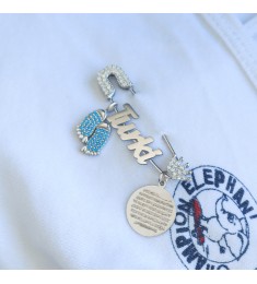 بروش فضة خالص بالكريستال  #521