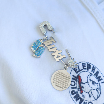 بروش فضة خالص بالكريستال  #521 