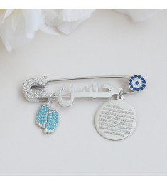 بروش فضة خالص بالكريستال  #612