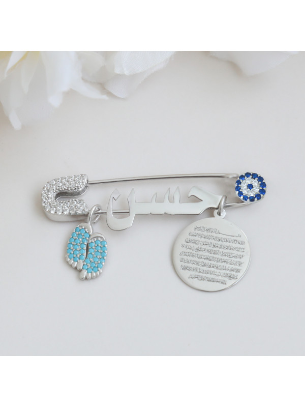 بروش فضة خالص بالكريستال  #612