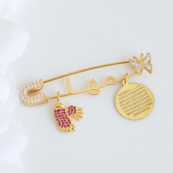 بروش فضة خالص بالكريستال  #538