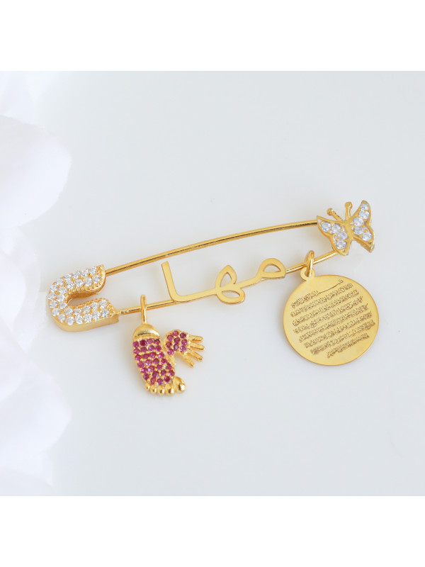 بروش فضة خالص بالكريستال  #538