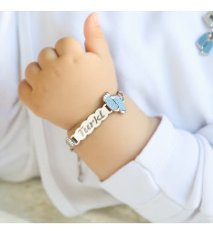 اسوراة يد ورجل فضة خالص بالكريستال  #529