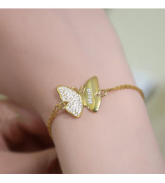  طقم اسوارة وسلسال الفراشة #421