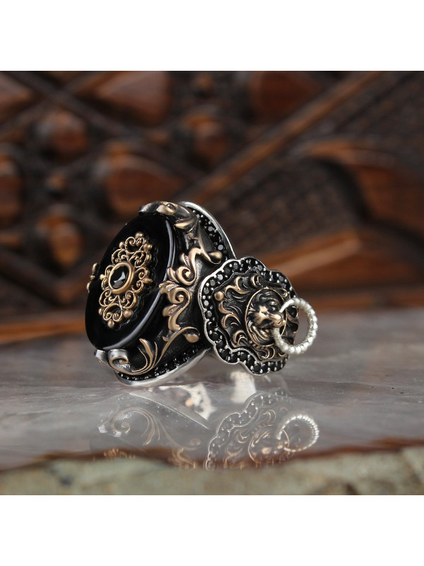 خاتم اونيكس فضة #793