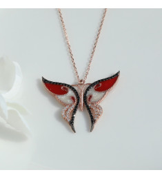 سلسال الفراشة فضة خالص #801