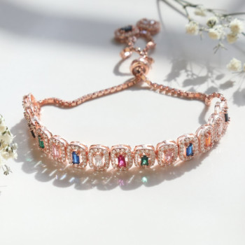 اسوراة فضة خالص مرصع بالكريستال #852 