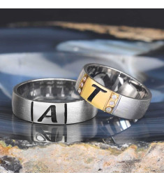 خاتم كبلز فضة خالص # 2006