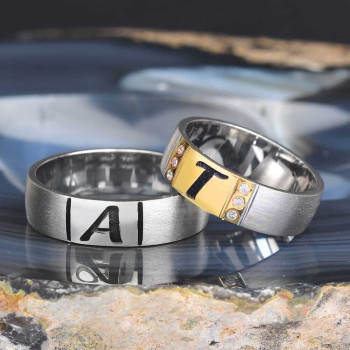 خاتم كبلز فضة خالص # 2006