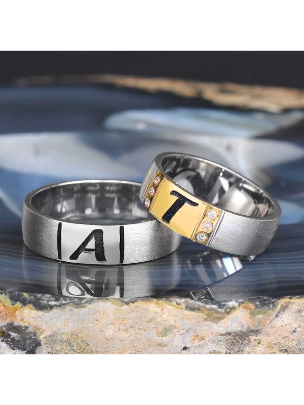 خاتم كبلز فضة خالص # 2006