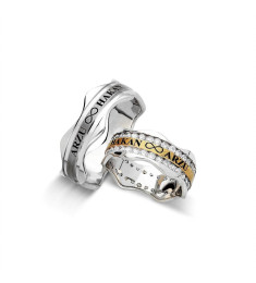 خاتم كبلز فضة خالص # 2010