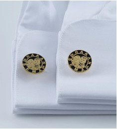 كبك فضة خالص مبطن بإسمين #227