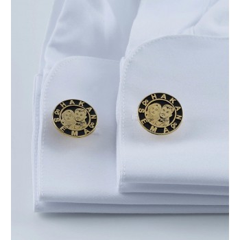 كبك فضة خالص مبطن بإسمين #227 