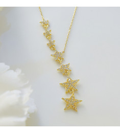 سلسال النجوم فضة خالص #752