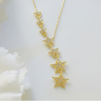 سلسال النجوم فضة خالص #752