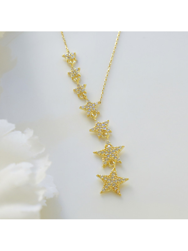 سلسال النجوم فضة خالص #752