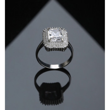 خاتم فضة خالص #608