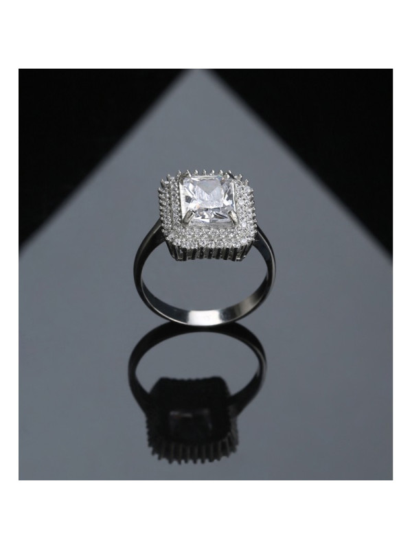 خاتم فضة خالص #608