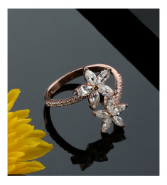 خاتم النجم الابيض فضة خالص #587