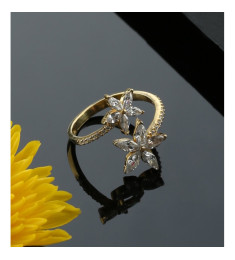 خاتم النجم الابيض فضة خالص #587