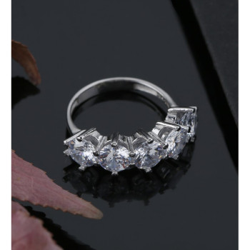 خاتم فضة خالص #602